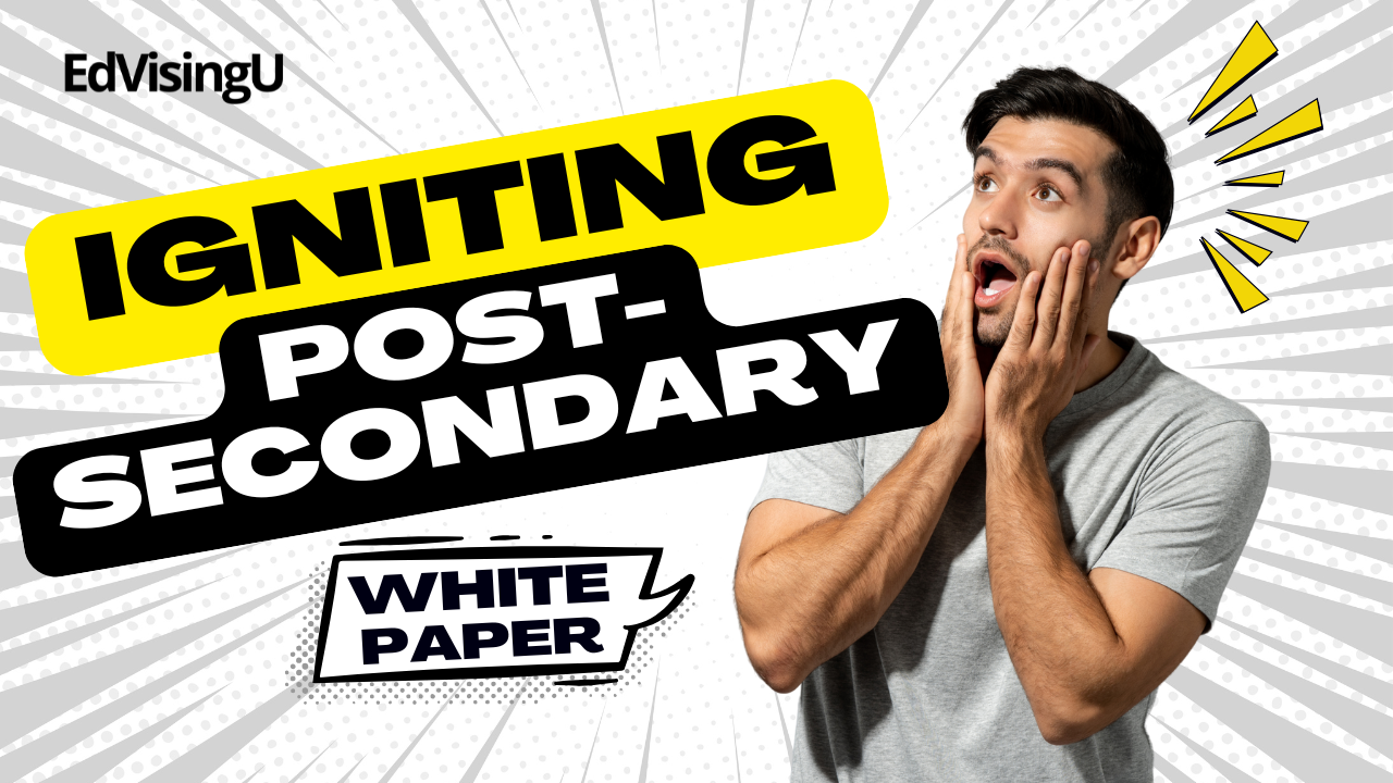 Igniting Post-Secondary white paper cover by EdVisingU